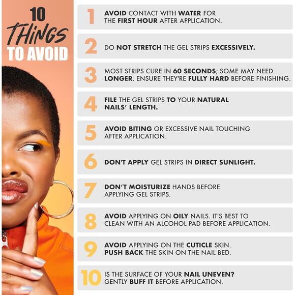 Gel Nail Strips Silver Glitter Semi Cured 20 Pcs. Works with Any UV Lamp MOYOU - Picture 4 of 5